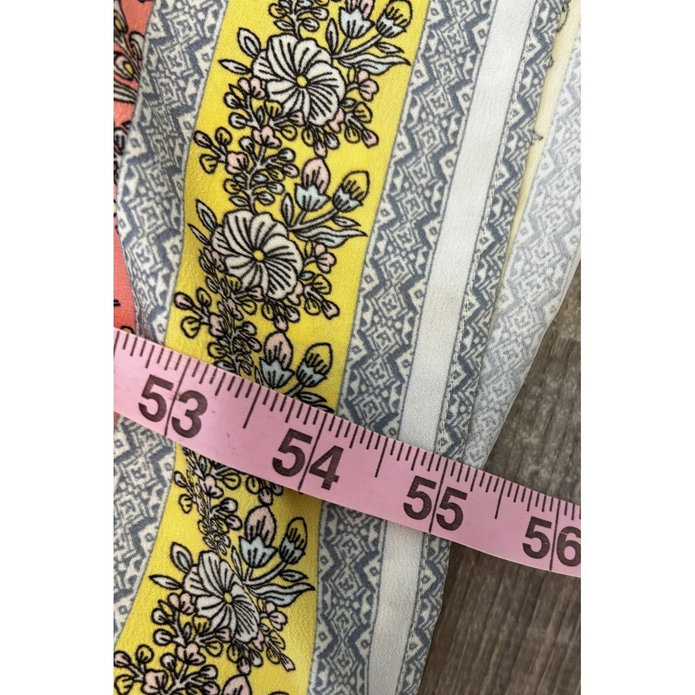 Loft Outlet Maxi Floral V-Neck Strappy Slit Dress Boho Spring Wedding Sz 10 NEW - Picture 6 of 7